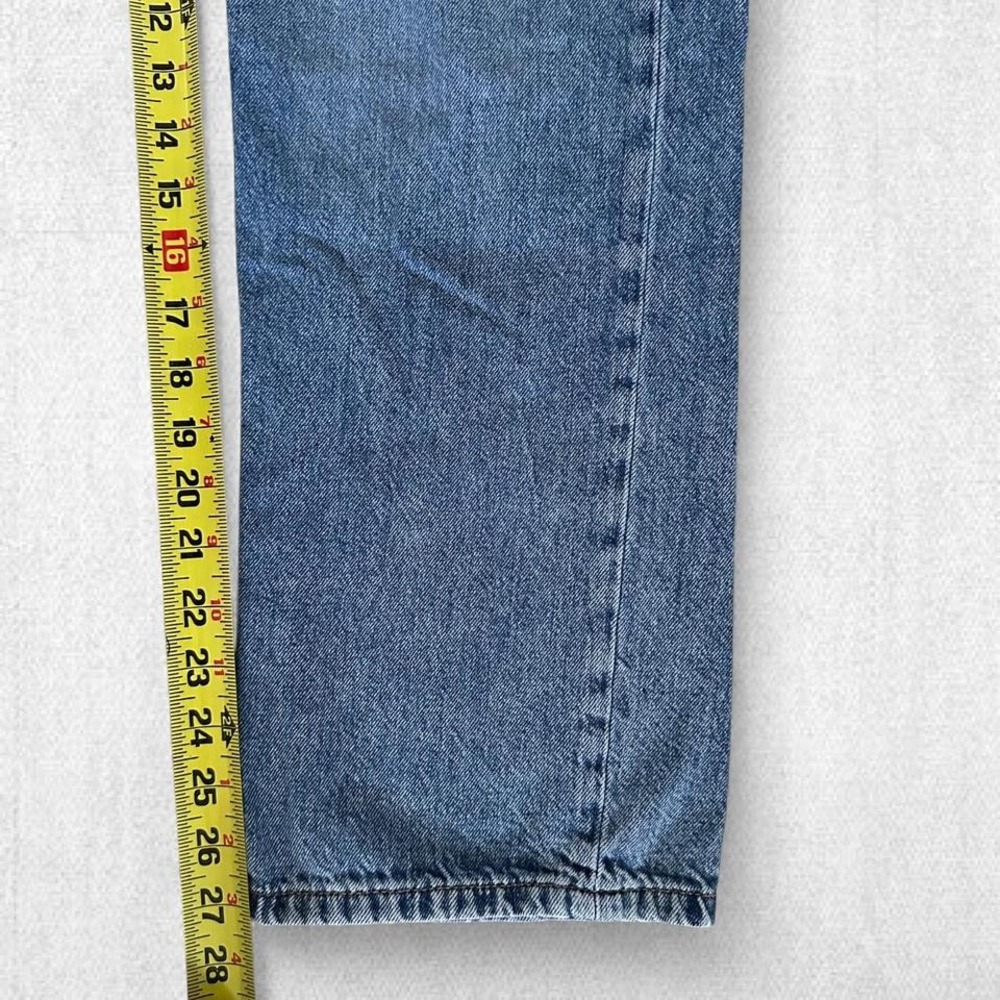 Aeropostale High Rise Baggy Jeans Medium Wash Blue Womens Size 2 Short Denim - Picture 4 of 8